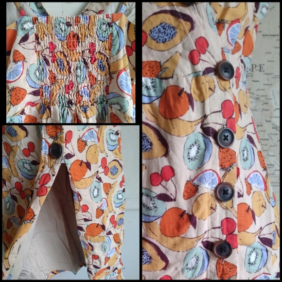 UO Amber Button-Down Linen Midi Dress-Size S - Picture 4 of 5